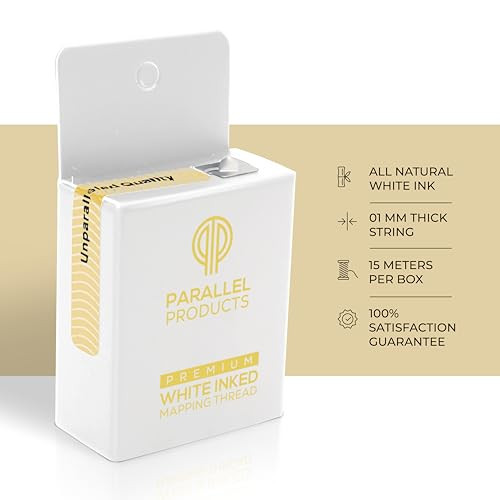Parallel Products Premium Eyebrow Mapping String For Microblading Pre Inked 1 Mm Charcoal Thread Essential Brow Microblading Supplies 15