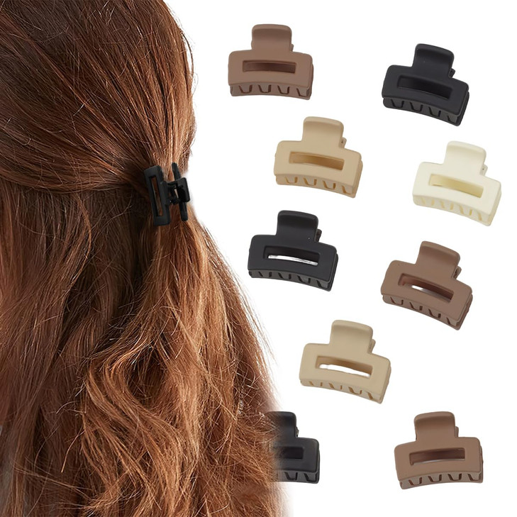 10Pcs Cute Mini Hairpin Candy Color Clips For Women Bangs School Fashion Hair Accessories Sweet Clips For Girls