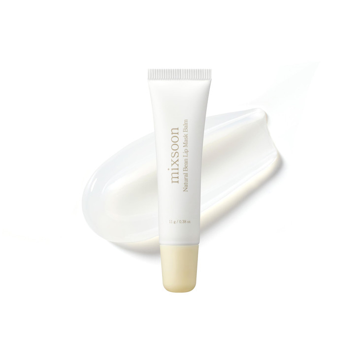 Mixsoon Natural Bean Lip Mask Balm Hydrated Lips Softening Fermented Bean And Shea Butter Vegan Formula For Smooth Lip Balm 11G 0.37 Fl. Oz.