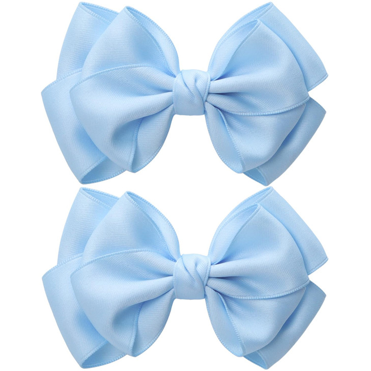 Zolyco 4.5 Inches Double Hair Bows For Women Girls Thick Ribbon Boutique Alligator Clips Hair Accessories For Older Kids Children Young
