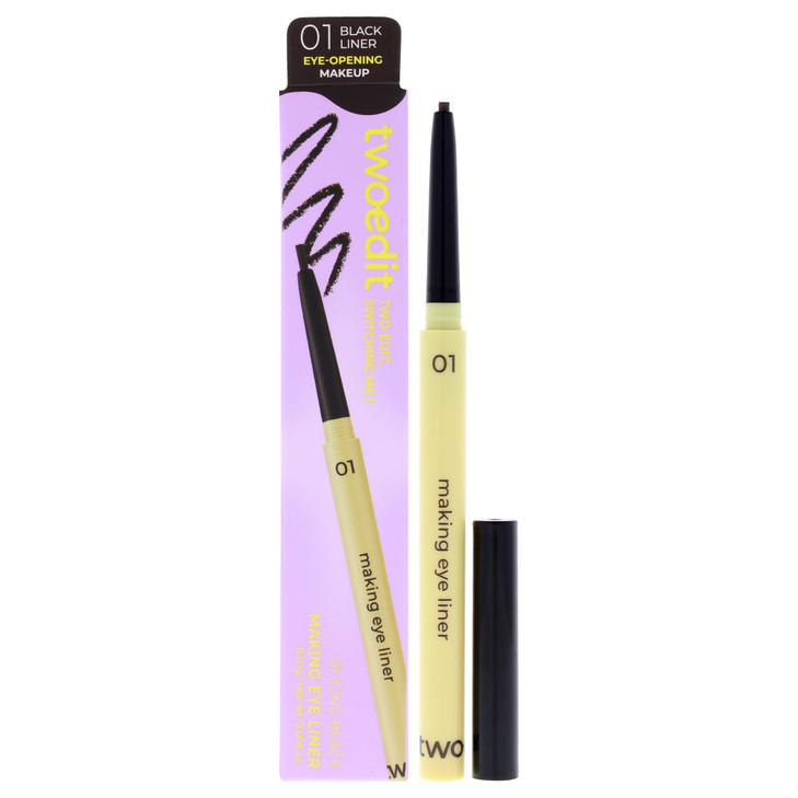 Making Eye Liner 01 Icing Black By Two Edit For Women 0.004 Oz Eyeliner