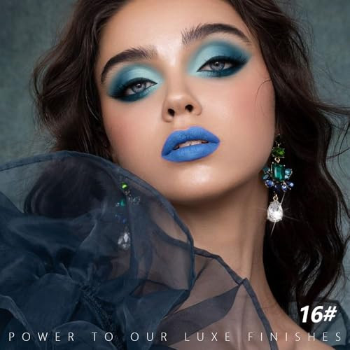 Hhltoh Sky Blue Matte Lipstick Pigmented Lip Crayon And Face Paint Stick For Women Everyday Halloween Birthday Party Wear Younger Looking