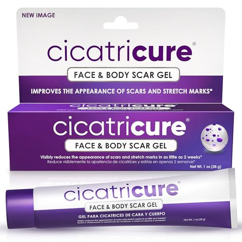 Cicatricure Advanced Scar Gel for Face & Body - Proven Results in 2 Weeks, Scar Treatment for Surgical Scars, Stretch Marks, Scars of Burns and Injur