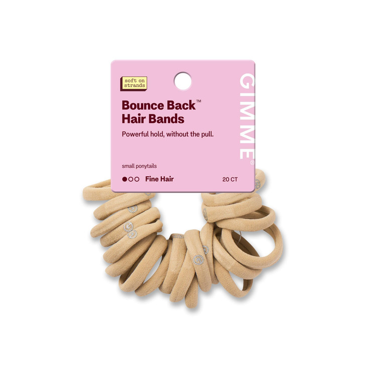 Gimme Beauty X Fine Seamless Hair Ties Blonde 20 Pack