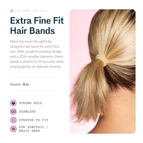 Gimme Beauty X Fine Seamless Hair Ties Blonde 20 Pack