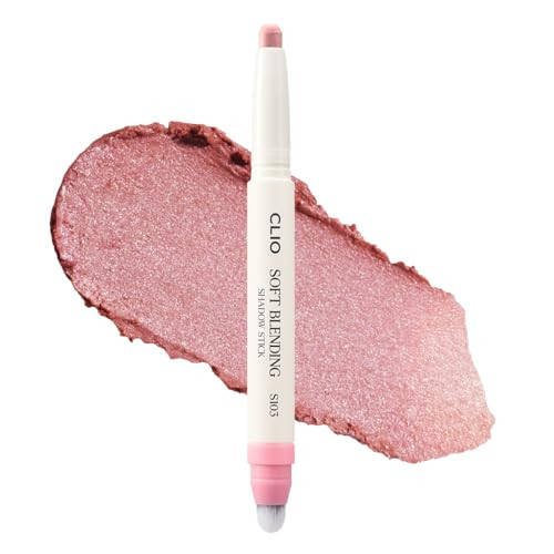 Clio Soft Blending Eyeshadow Stick Long Lasting Matte Shimmer And Glitter Finishes Built In Brush For Easy Blending Coconut Derived Ester