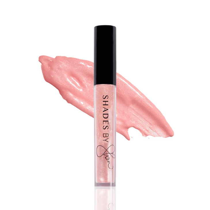 Shades By Shan Lip Gloss High Shine Non Sticky Formula Anti Aging With Squalane And Vitamin E Pink Shanpagne Full Size