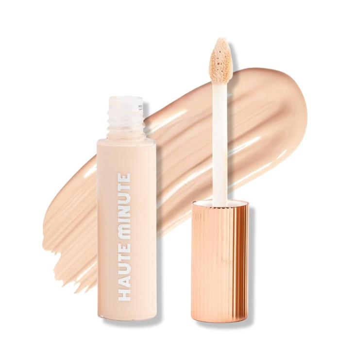 Haute Minute Makeup Mini Skin Caring Concealer Cover Dark Circles Medium To Full Coverage Hydrating And Long Lasting Liquid Concealer