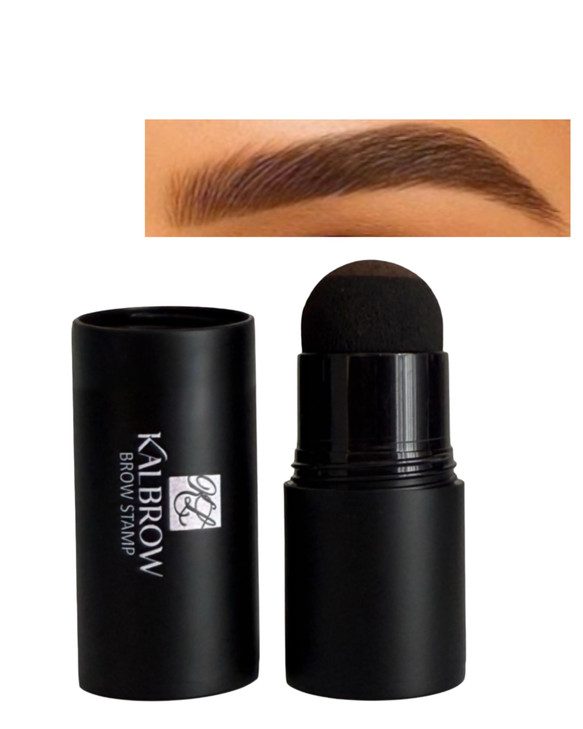 Kalbrow Eyebrow Stamp 3G 0.1Oz Natural Ingredients With Vitamin E Waterproof Long Lasting Brow Stamp For Perfect Natural Looking Brows Black