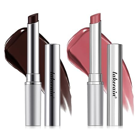 Deerelf 2Pcs Honey Noir Lipstick Nourishing Honey Noir Lipgloss Black And Pink Lip Tint Deep Moisturizing Cherry Tint Lip Balm Hydrating