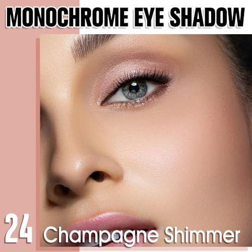 Qidsters Champagne Shimmer Single Eyeshadow Lightweight Blendable Mini Eye Shadow For Older Women Monochrome Eyeshadow Palette Makeup