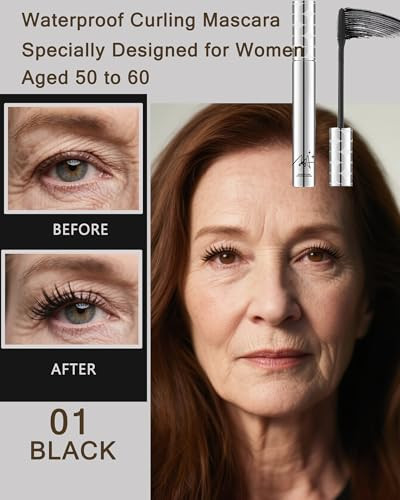 Mascara For Older Women 60 Plus Black Prime Waterproof Lash Tubing Mascara
