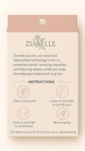 Zianelle Original Patch The 1 Hydrocolloid Acne Pimple Patch For Shrinking Zits And Whiteheads In 1 Use Nighttime Spot Stickers For Face And