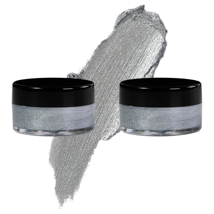 Silver Eyeshadow Cream Blendable Smooth 2Pcs Shimmer Creamy Eyeshadow
