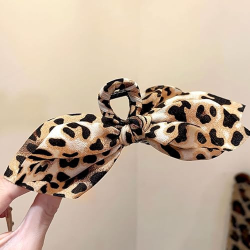 Leopard Hair Claw Clips For Women Cheetah Print Hair Clips Non Slip Strong Hold Jaw Clips Fashion Hair Accessories For Thick Hair Brown
