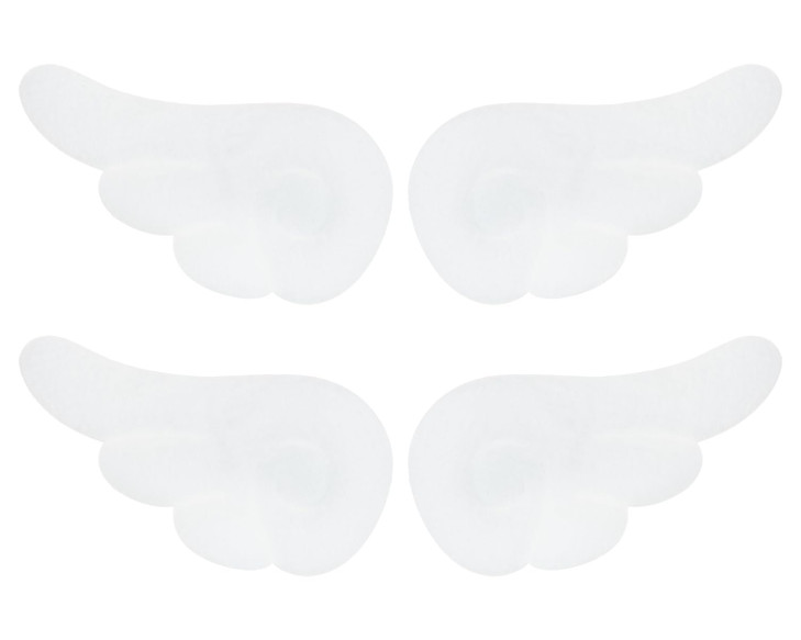 Penta Angel Wings Hair Clips 4Pcs Cute Cartoon Wing Hairpin Hair Barrettes For Women Halloween Party Dress Up Costume Decoration White
