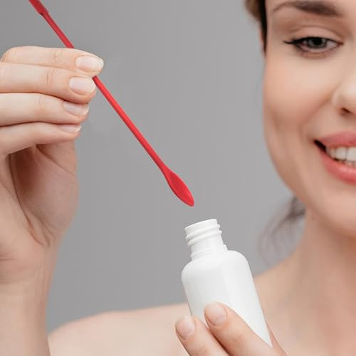 Cretty Meet 2Pcs Mini Silicone Makeup Spatulas Bottle Scraper For Cosmetic