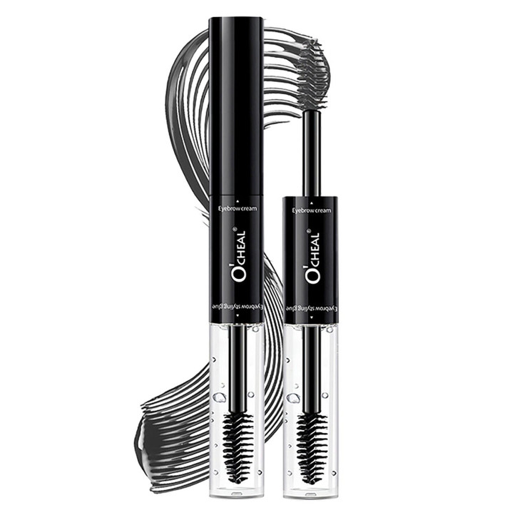 O Cheal Waterproof Dual Ended Brow Gel 2 In 1 Clear And Tinted Gel Grey