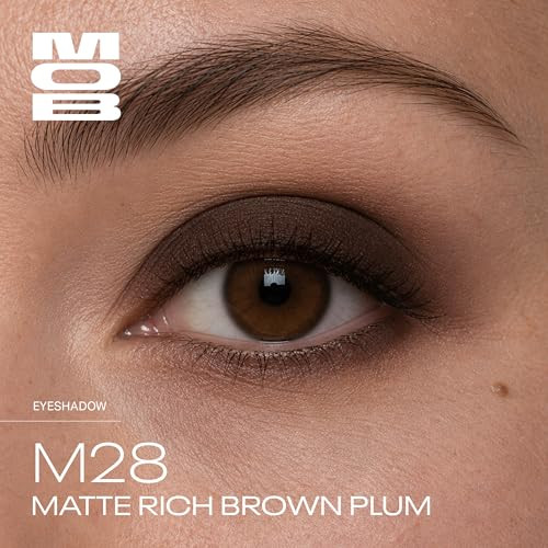 Mob Beauty Eyeshadow M28 Rich Brown Plum Deep Cool Toned Matte