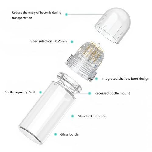 Serum Applicator Hydra Needle Derma Stamp Fine Touch Microneedling Roller Stamp 0.25Mm No Serum