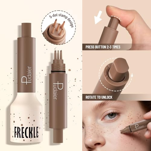 Freckle Stamp Pen Waterproof Fake Freckles 5 Point Quick Dry Makeup 04
