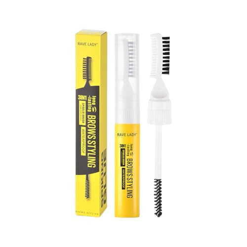 Rave Lady 3 In 1 Eyebrow Gel With Brush And Comb Clear Brow Gel