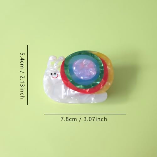 Snail Hair Clip Acetate Claw Clips Snail Hair Clips For Women Colorful
