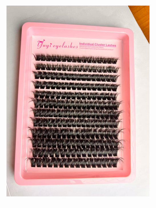 False Eyelashes100 D Lash Clusters 10 18Mm C D Curl 168 300Pcs Faux Mink Diy Eyelash Extensions Soft Thin Band Wispy Individual Lashes For