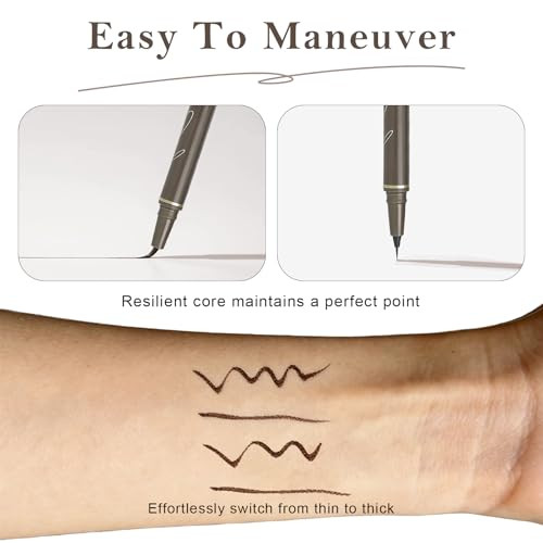 Okerker Ultra Fine Liquid Eyeliner Felt Tip For Precise Eye Lines Black