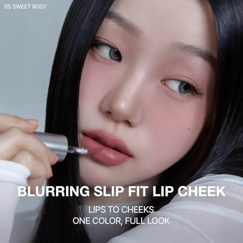 Hevvy Makeup Blurring Slip Fit Lip And Cheek Stain Korean Airy Velvet Matte Lip Tint Stain With Creamy Soft Texture Long Lasting And