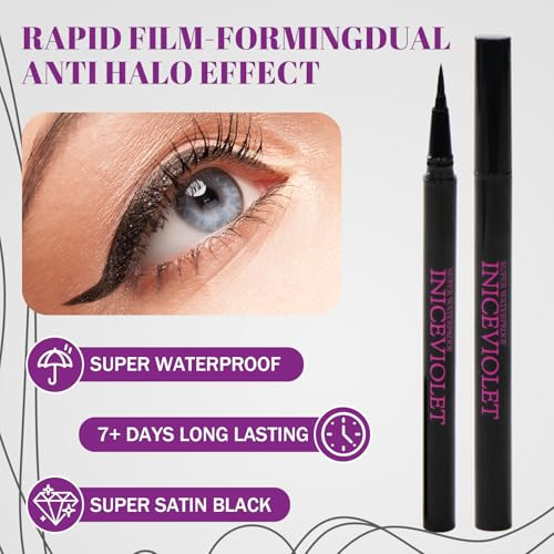 Iniceviolet Waterproof Liquid Eyeliner 2 Pack
