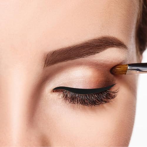 Nolitoy 80 Pairs Black Eyeliner Stickers Temporary Eye Make Up Eyeliner Eyeshadow Sticker Easy Peel Off Eye Makeup Accessories For Party