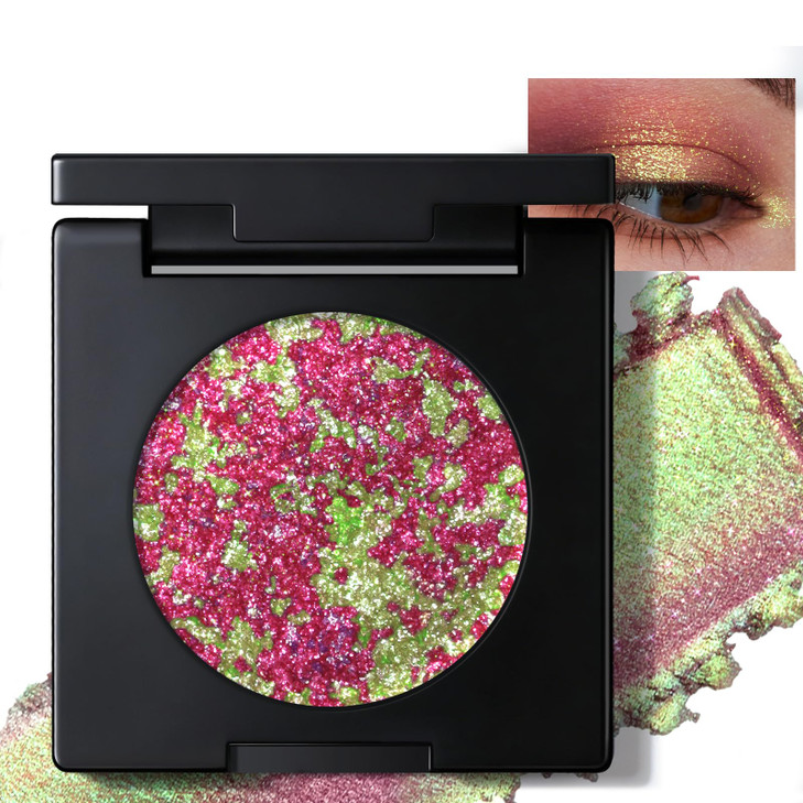 Noerrors Marble Holographic Iridescent Glitter Eyeshadow Palette Burgundy Gold Half Magic Duochrome Sparkly Metallic Cream Plum Eye Shadow