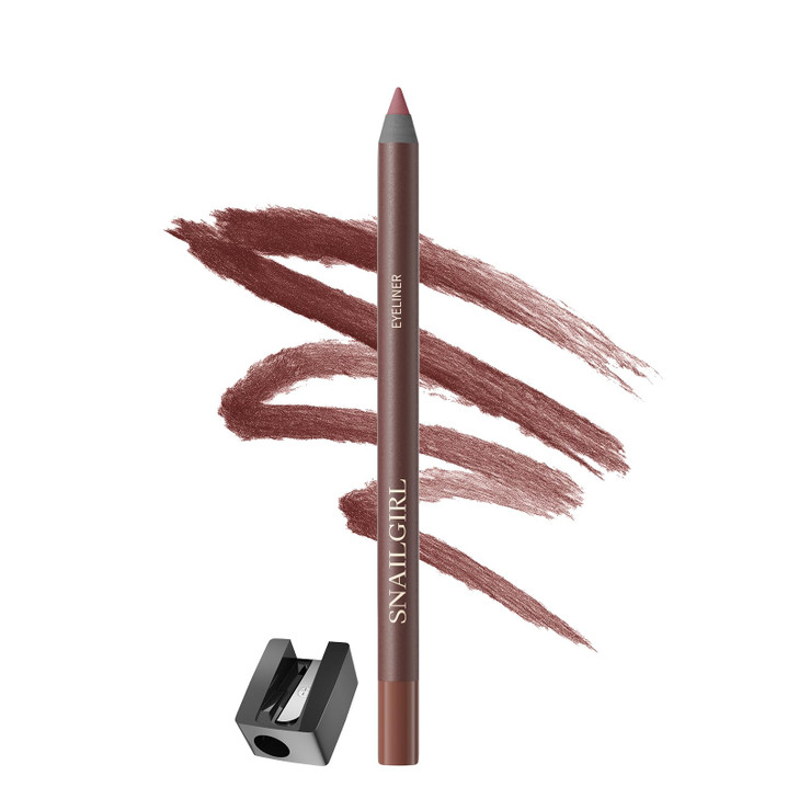 Baisen Diary Plum Eyeliner For Older Women 24Hr Waterproof Eyeliner Pencil With Built In Sharpener Long Lasting Smudge Proof Creamy Glide