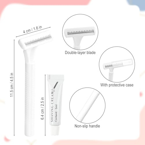Kocpudu Disposable Razors In Bulk With Shaving Cream 30 Pack