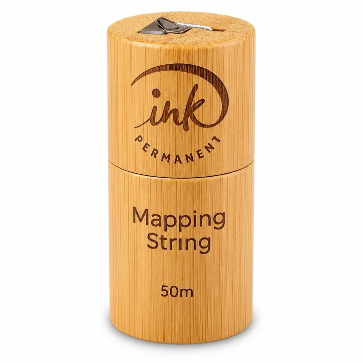 Ink Permanent White Brow Mapping String 165 Ft Bamboo Pre Inked Pmu Thread