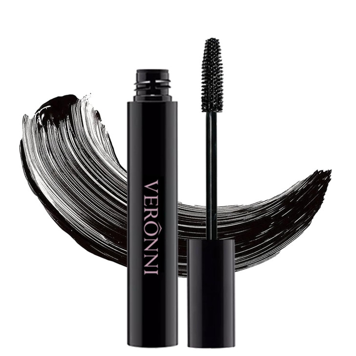 Veronni Black Waterproof Mascara Curlingthick Lengthening Eyelash Mascara Lifts And Extends Lash Length Clump Resistant Non Smudge Eyelash