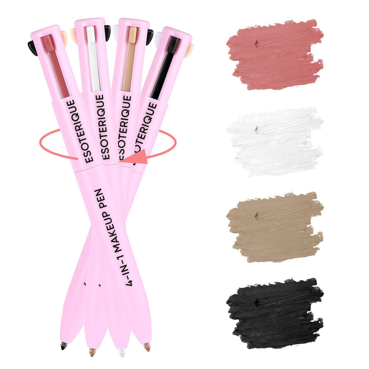 Esoterique 4 In 1 Makeup Pen With Eyeliner Lip Liner Brow And Highlighter