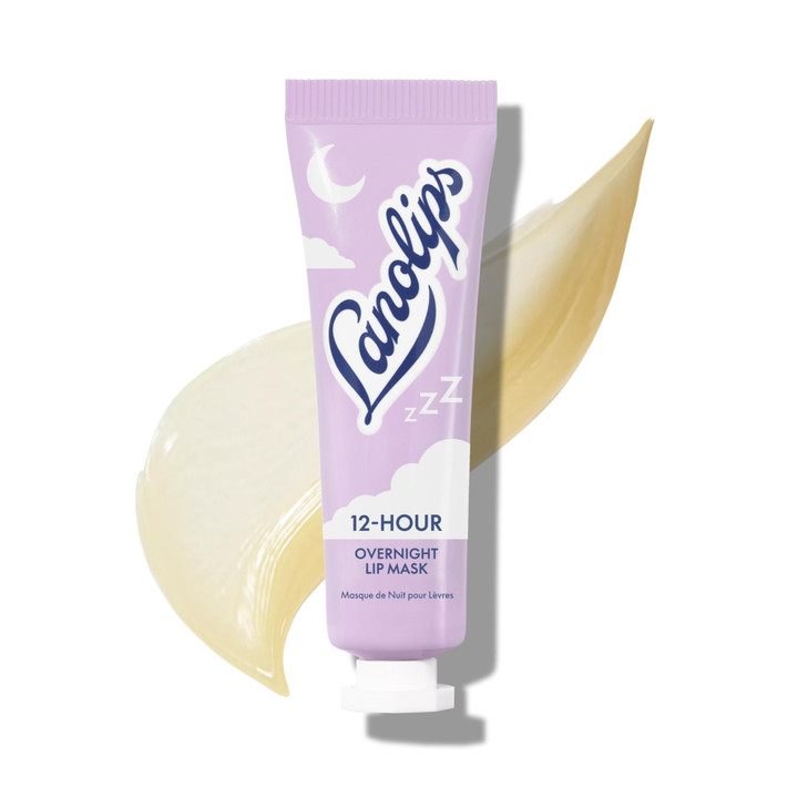 Lanolips 12 Hour Overnight Lip Mask Rich Lanolin Lip Balm With Hyaluronic Acid Vitamin C And Ceramides Restore Soften And Replenish While