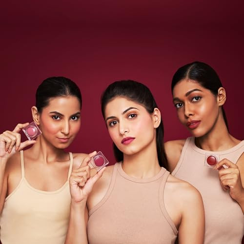 Colorbar Sinful Lip N Cheek Mousse Tint Powder Matte Blush For Cheeks And Tinted Lip Balm 2 In 1 Weightless Formula 001 Cherry 0.14 Oz