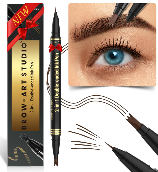 Imethod Dual Ended Eyebrow Pen For Natural Looking Brows Dark Brown
