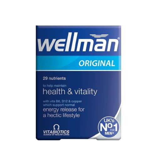 Vitabiotics Wellman Original Vitamin & Mineral Supplement | 30's | BUNDLE Vegetarian Tablets by Vitabiotics