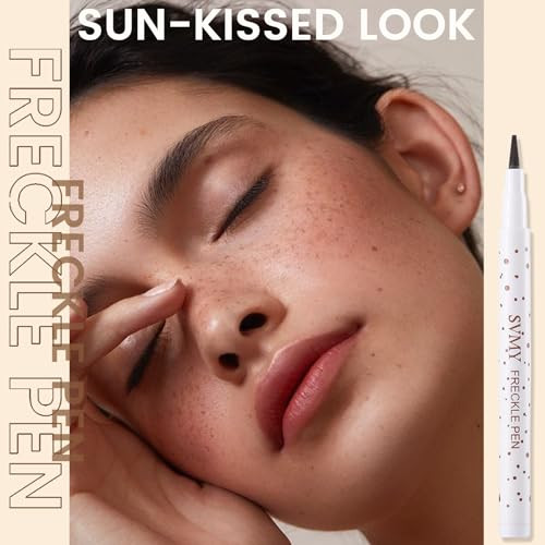 Liopif 2Pcs Freckle Pen Face Fake Freckles Stamp Tool For Natural Sunkissed Beauty Makeup Quick Dry And Long Lasting Freckle Pen Fake Mole