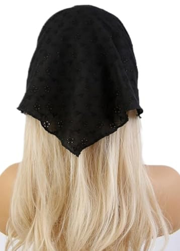 Huachi Head Scarf Headband For Women S Hair Hair Black Bandanas For Women Lace Hair Scarf Bandana Headband Cute Stylish Head Kerchief Summer
