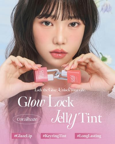 Coralhaze Glow Lock Jelly Tint 110 Chilling Hydrating Water Glow Lip Stain Non Sticky Juicy Gloss Long Lasting Glass Shine And Dewy Finish