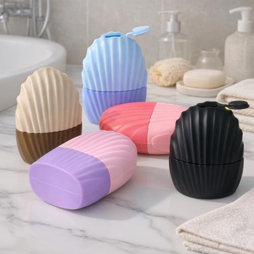 Daifanni Ice Cube Roller For Face Eyes And Neck Reusable Silicone Ice Mold Mermaid Shell Shape For Shrink Pores Anti Wrinkle And Skin Beauty