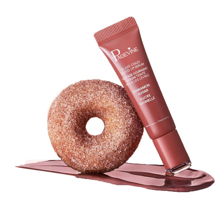 Taikelop Tinted Lip Serum With Donut Shaded Applicator Hydrating Lip Serum For Glossy Nourished Lips With Plumping Polypeptides 8 Colors For