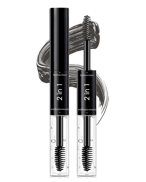 Tinted Eyebrow Gel Light Brown Eye Brow Tint And Clear Setting Eyebrow Glue