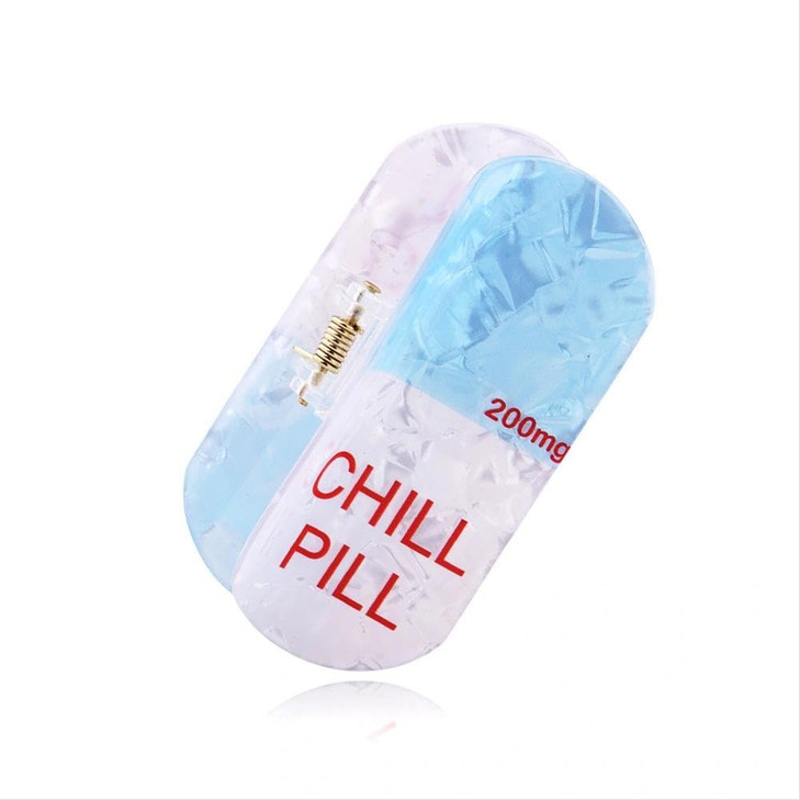 Chill Pill Hair Claw Clip For Nurse Appreciation Birthday Retirement Gifts For Nurses Graduation Gift For Daughter Friend Pharmacy Hurse