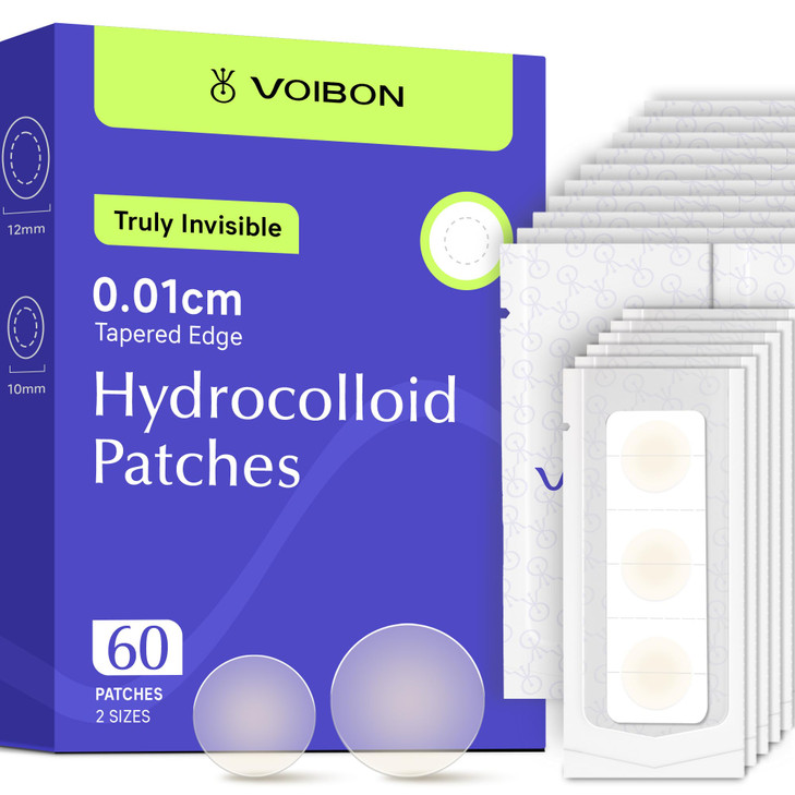 Voibon Pimple Patches For Face Invisible Hydrocolloid Acne Patches Acne Treatment Covering Zits And Blemishes In Skin And Face Zit Patches